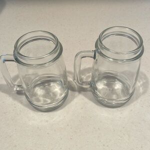 Glass beer mugs(pair)